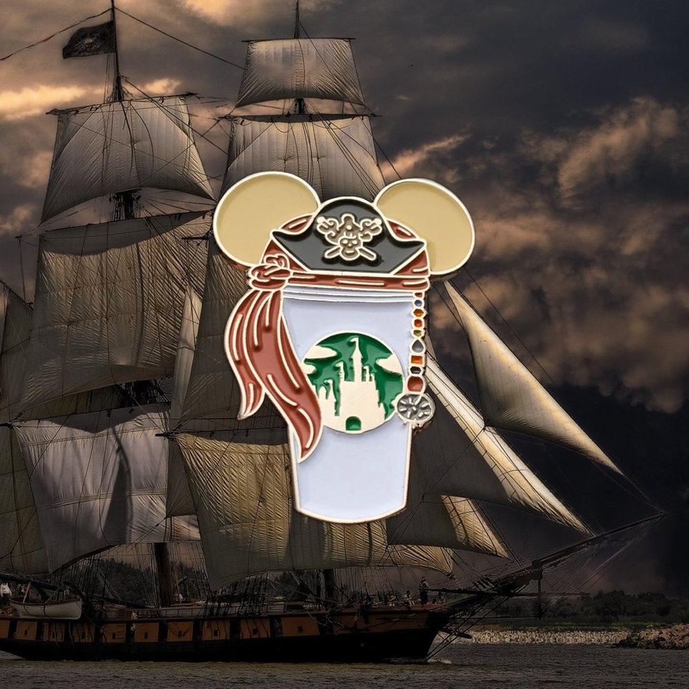 Pirates of the Carribean Castle Cup Enamel Pin